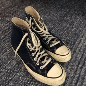Navy Blue Converse Size 9.5 Womens